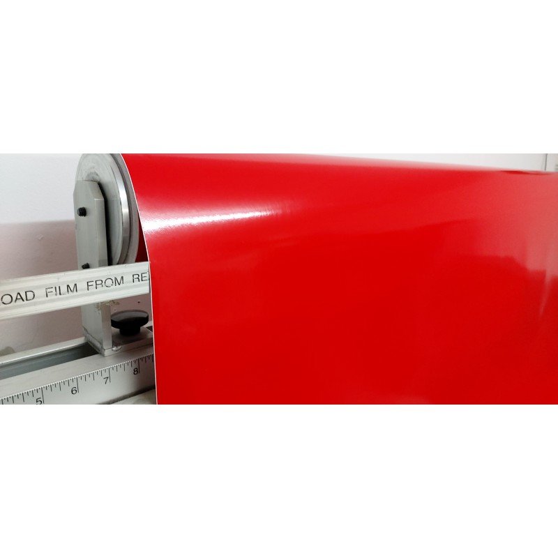 Film Adhésif Vinyle Chrome Candy Rouge - Thermoformable - Format 30 Cm X 20 Cm - Pour Personnalisation Et Tuning