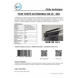 Films teintés - NR 25 Microns - 6 teintes vue alternative
