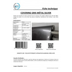 vinyle covering GRIS Métal Silver vue tertiaire