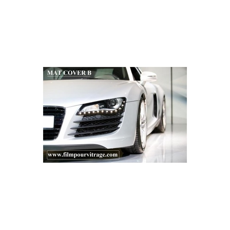 Vinyle covering blanc mat pour carrosserie voiture- film autocollant  Couleur classique Blanc dimension 152cm 1 m x 152 cm