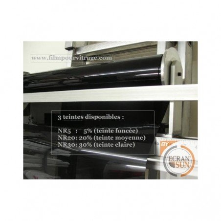 Film Teinté Pour Vitres De Voiture – Noir Fumé 20% VLT, Rouleau 76 Cm X 6 M, Kit Professionnel