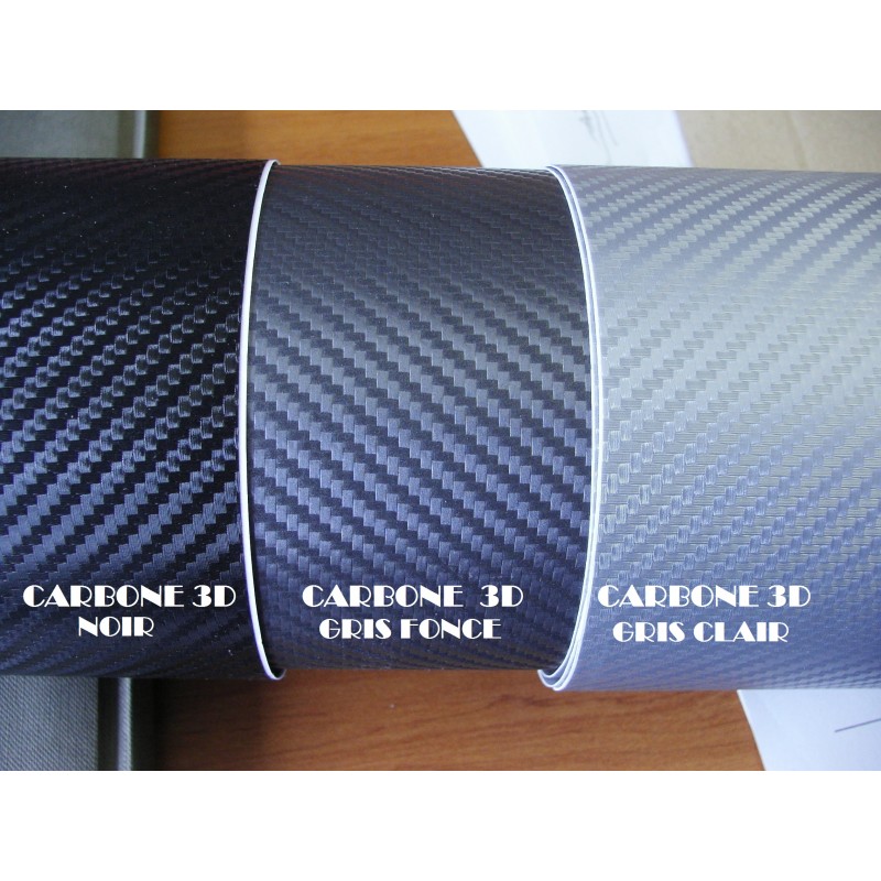 vinyle carbone 3D GRIS FONCE