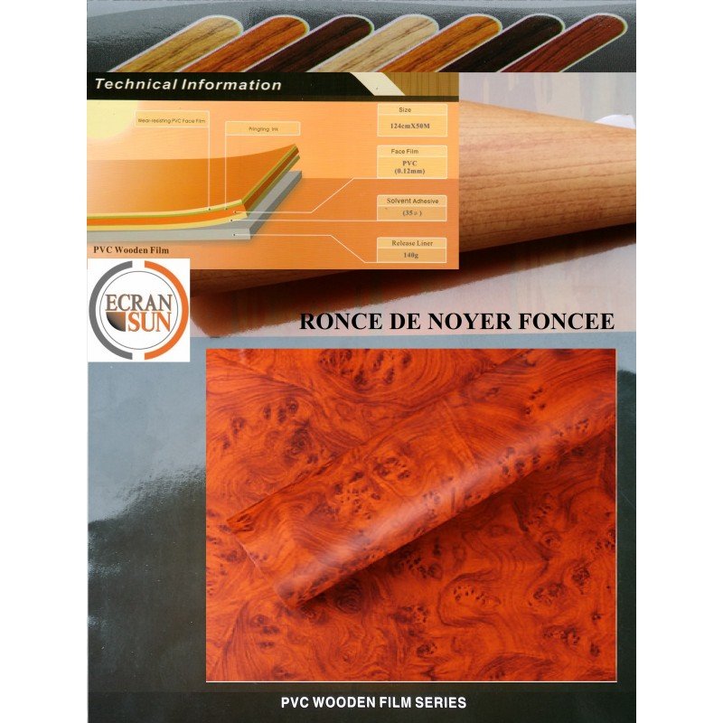 Covering RONCE DE NOYER foncé Covering RONCE DE NOYER foncé