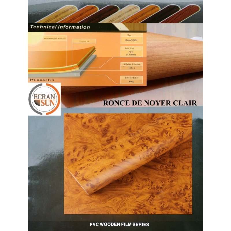 Covering RONCE DE NOYER clair Covering RONCE DE NOYER clair